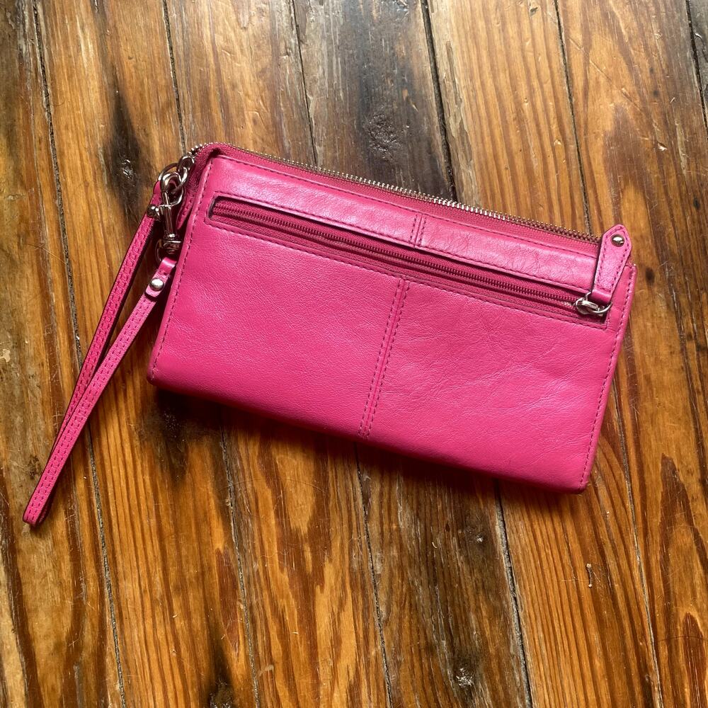 Coach Fuchsia Ashley Wristlet Wallet - Picture 2 of 4